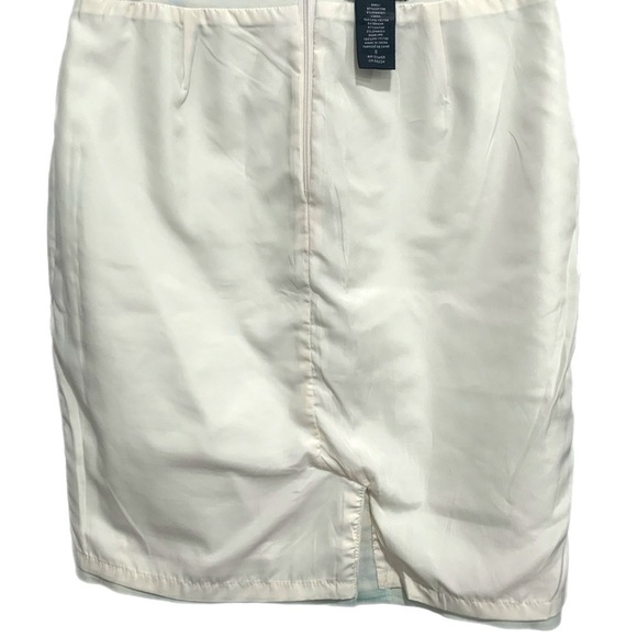 Lord & Taylor Blue and Gold Mini Pencil Skirt Resort Wear - Picture 3 of 7